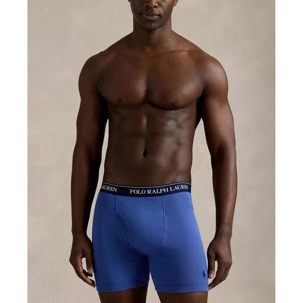 Polo Ralph Lauren Mens 6-Pack Boxer Briefs MED Multi Color Cotton  Logo